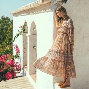 Spell & the Gypsy Collective Floral AMETHYST GOWN BLUSH